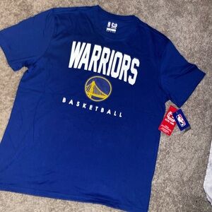 NBA Ultra Game Brand New Blue Warriors Basketball Tee